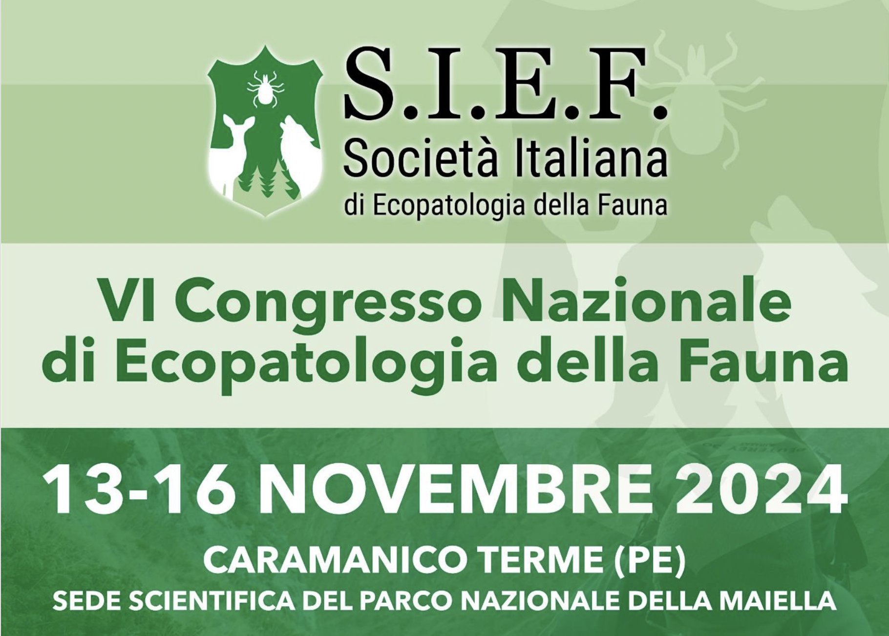 VI CONGRESSO NAZIONALE DI ECOPATOLOGIA DELLA FAUNA
