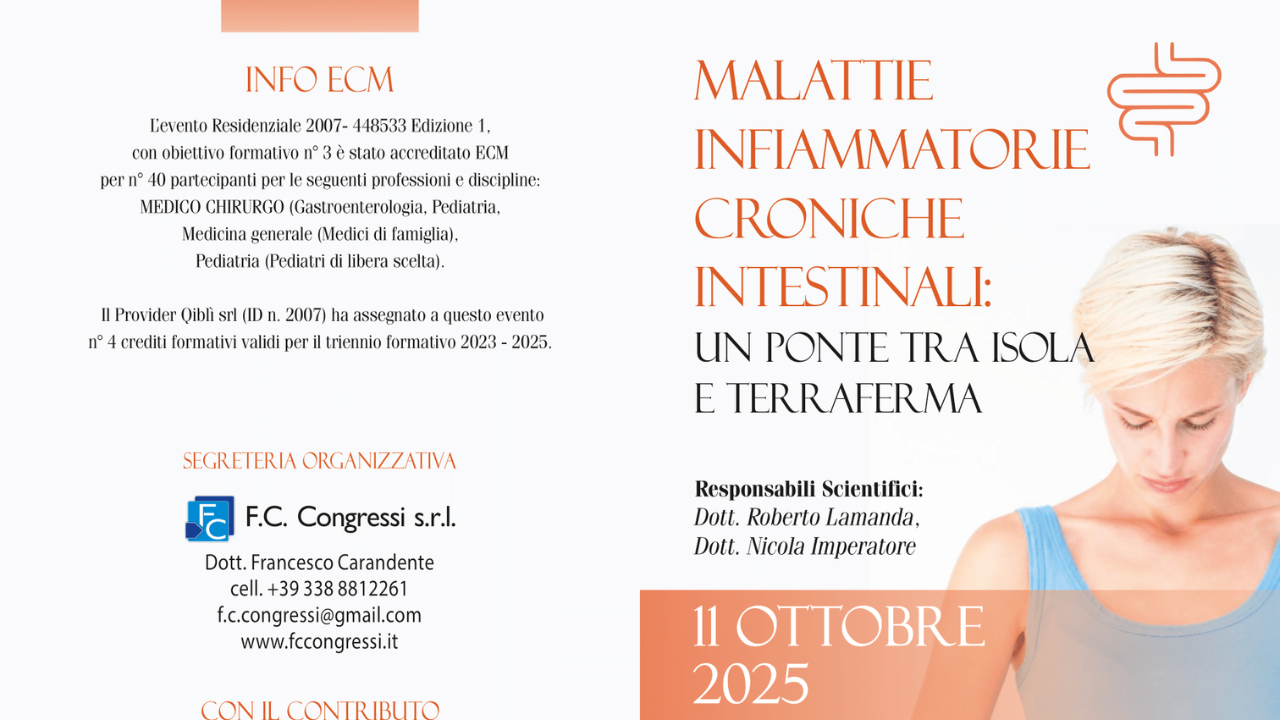 Malattie Infiammatorie Croniche Intestinali –  Un ponte tra Isola e Terraferma