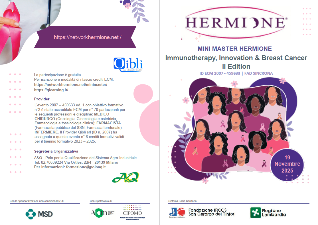 MINIMASTER HERMIONE – IMMUNOTHERAPY, INNOVATION AND BREAST CANCER – II EDITION