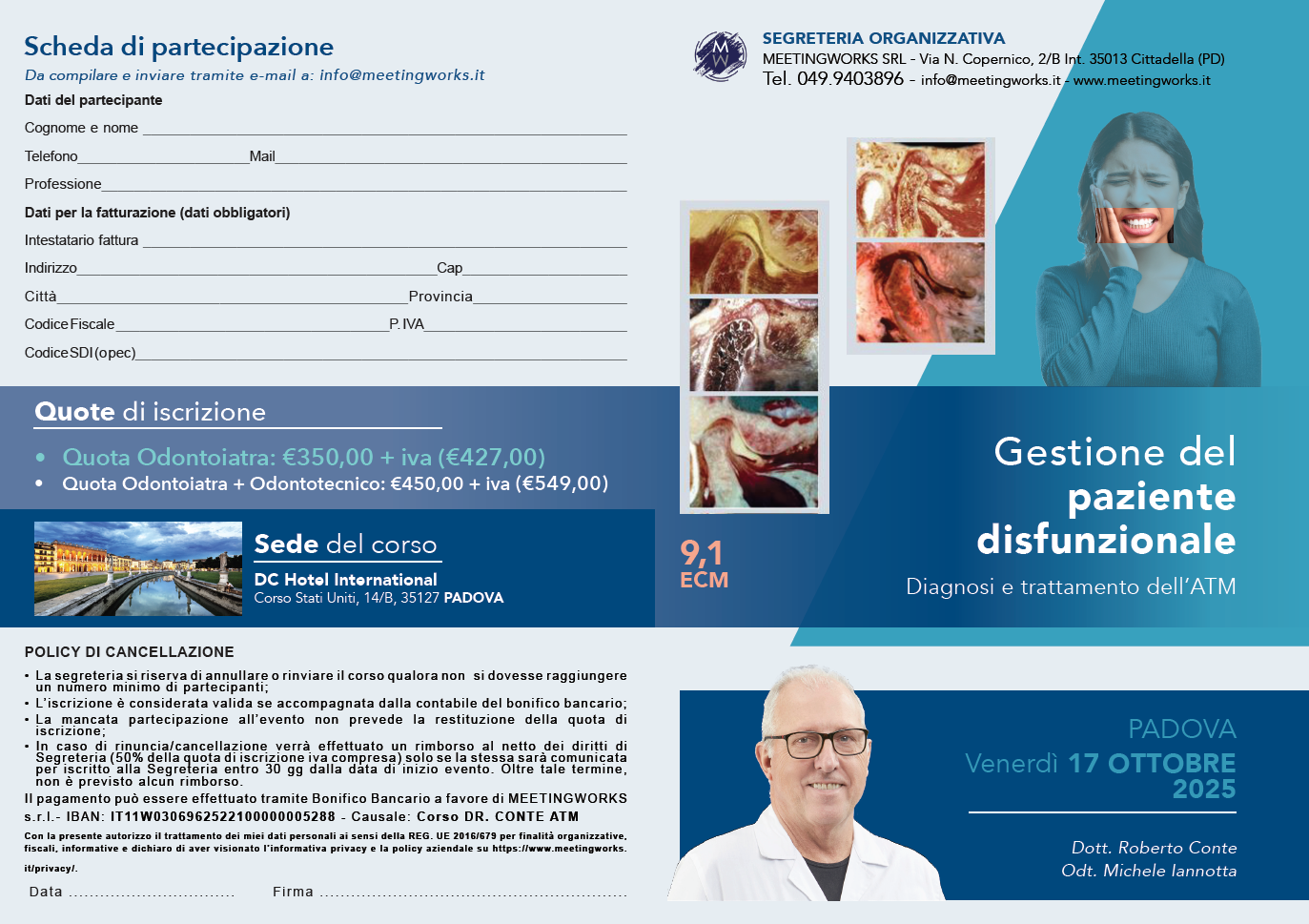 GESTIONE DEL PAZIENTE DISFUNZIONALE. DIAGNOSI E TRATTAMENTO DELL'ATM