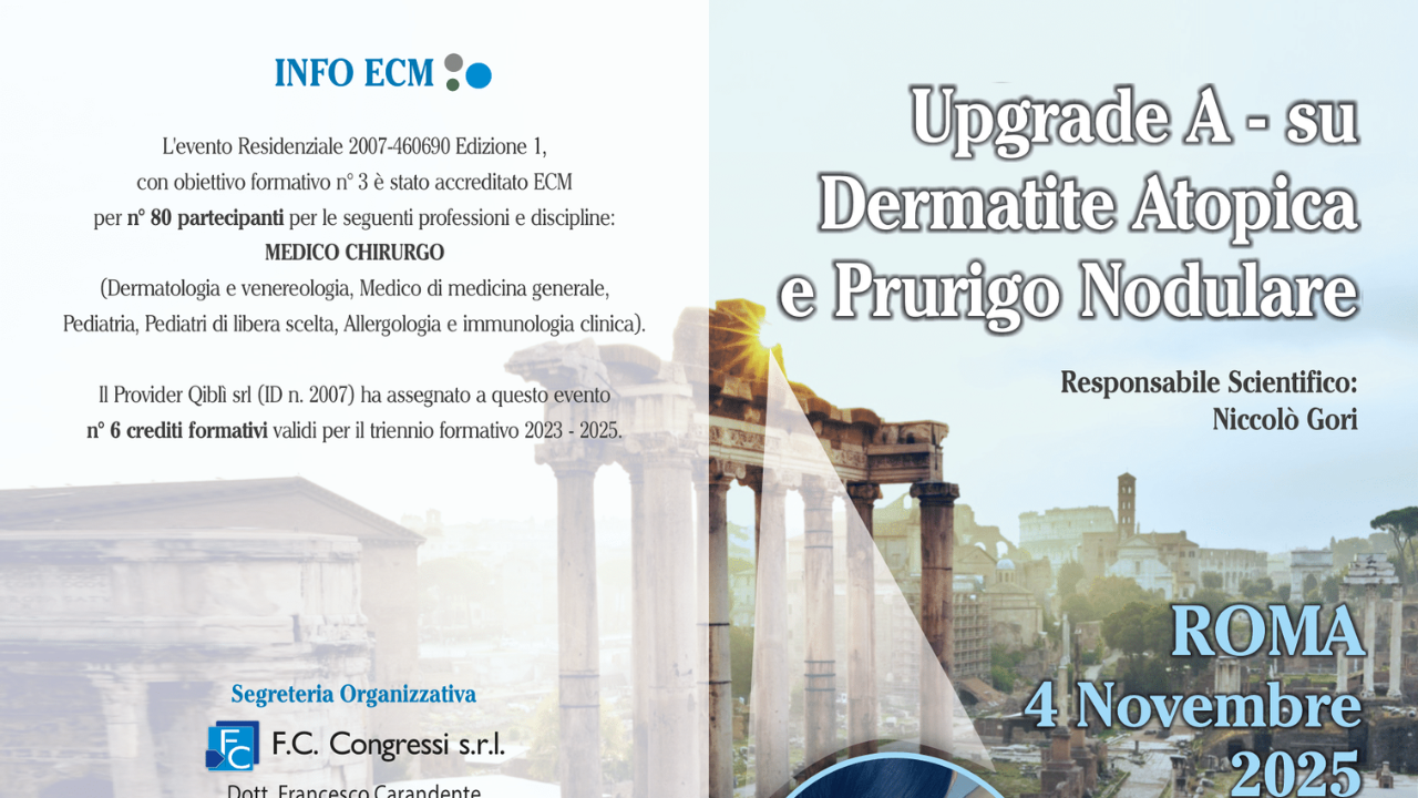 Upgrade A - su DERMATITE ATOPICA e PRURIGO NODULARE