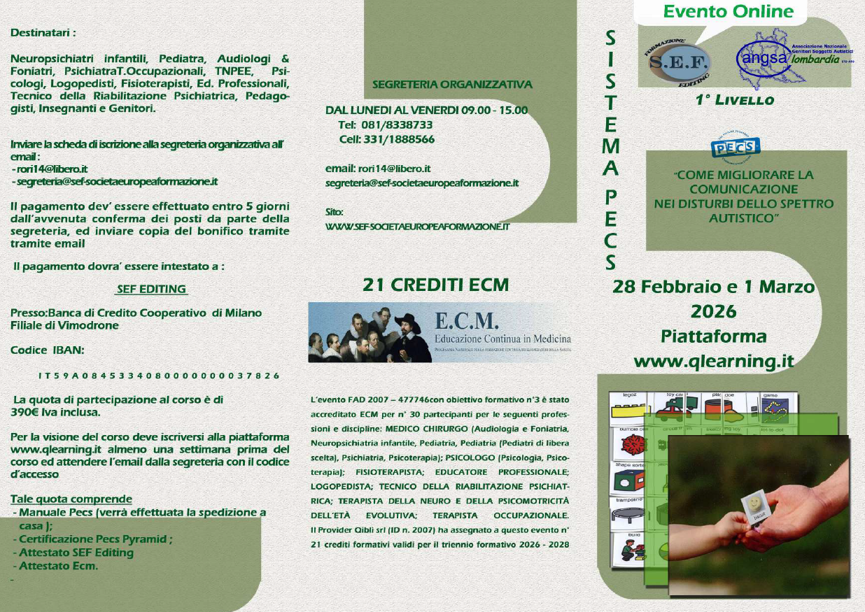 SISTEMA PECS: COME MIGLIORARE LA COMUNICAZIONE NEI DISTURBI DELLO SPETTRO AUTISTICO