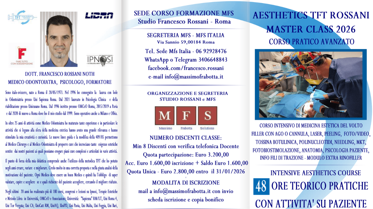 AESTHETICS ROSSANI MASTER CLASS TFT 2026