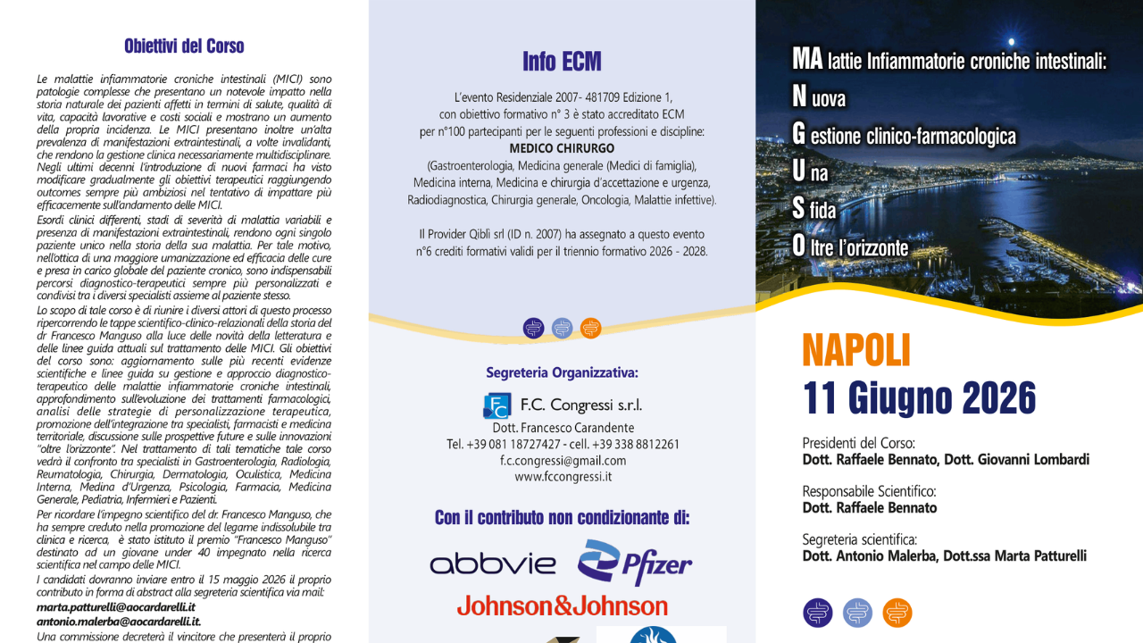 MAlattie infiammatorie croniche intestinali: Nuova Gestione clinico-farmacologica Una Sfida Oltre l’orizzonte