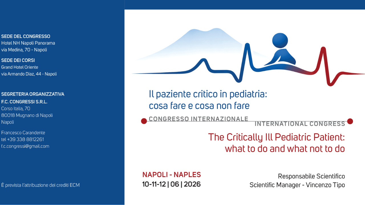 Il paziente critico in pediatria: cosa fare e cosa non fare