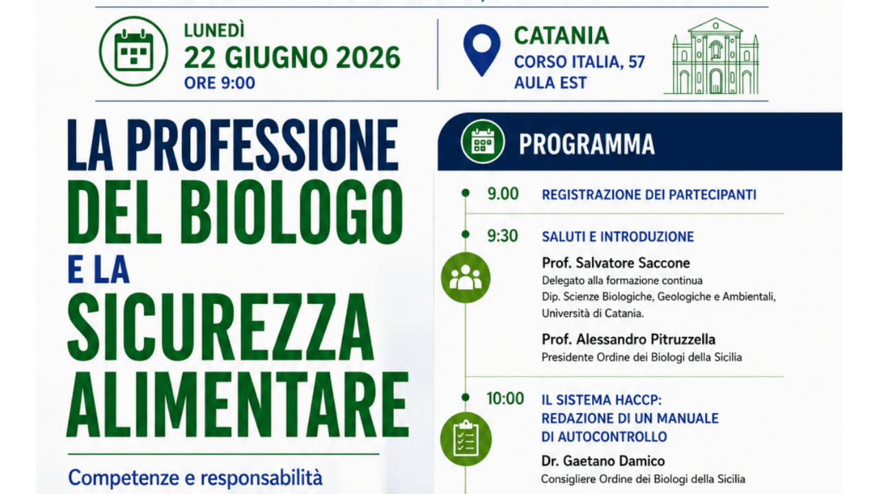 La Professione del Biologo e la Sicurezza Alimentare
